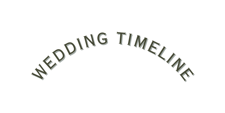 WEDDING TIMELINE